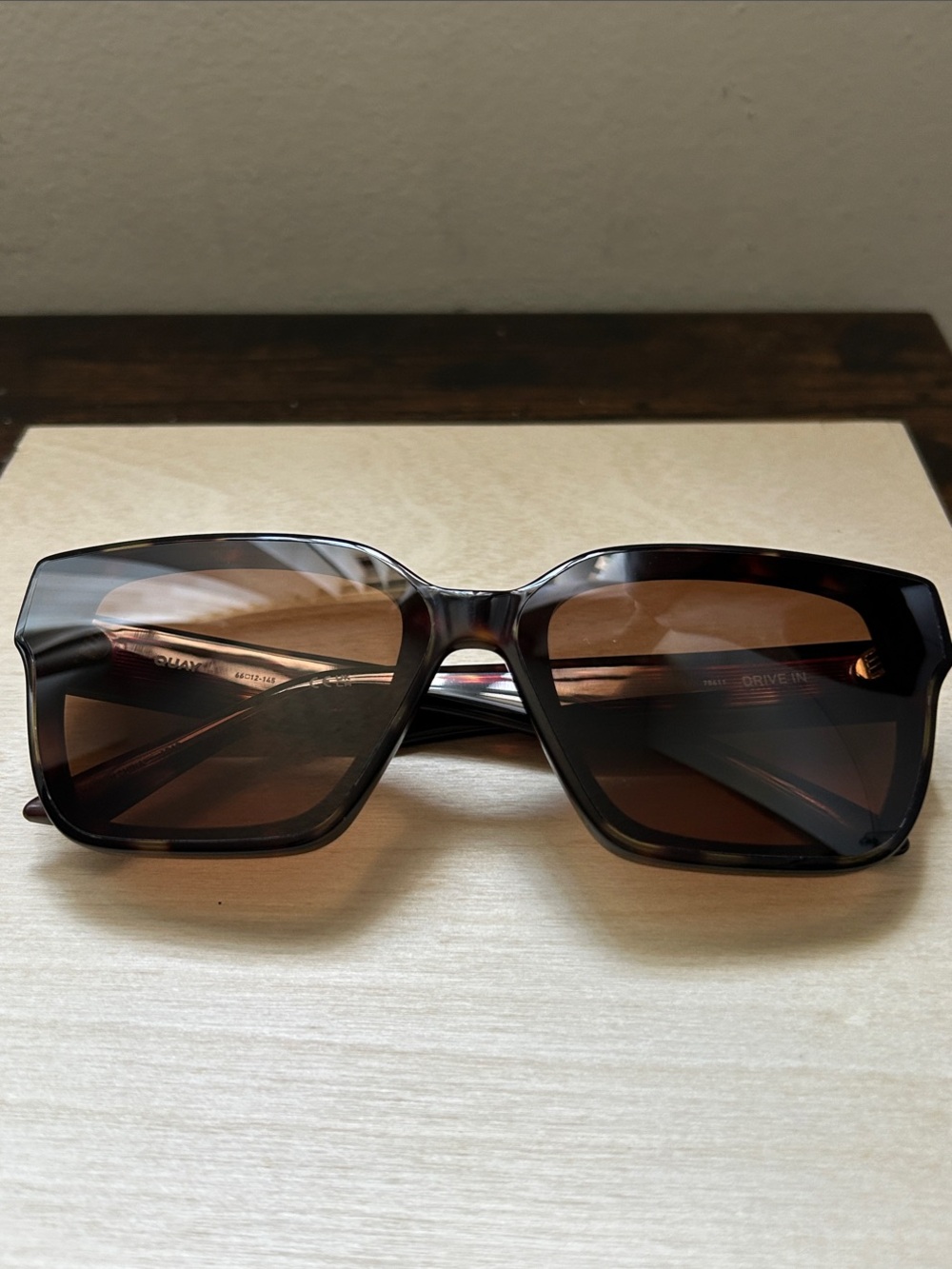 Quay Australia ‘Drive In’ Sunglasses with Brown Lenses - Picture 6 of 7